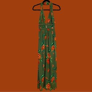 Women’s Floral Halter Maxi Dress NWT (S)